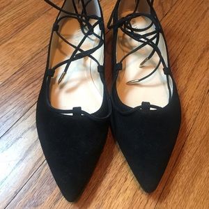 Lace up flats